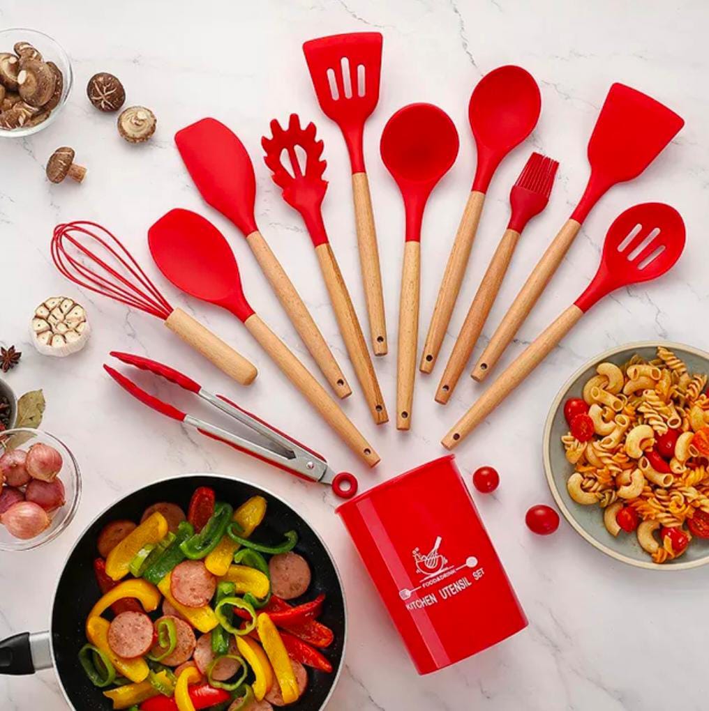 Heat Resistant Non-stick Cooking Utensils (12pcs)